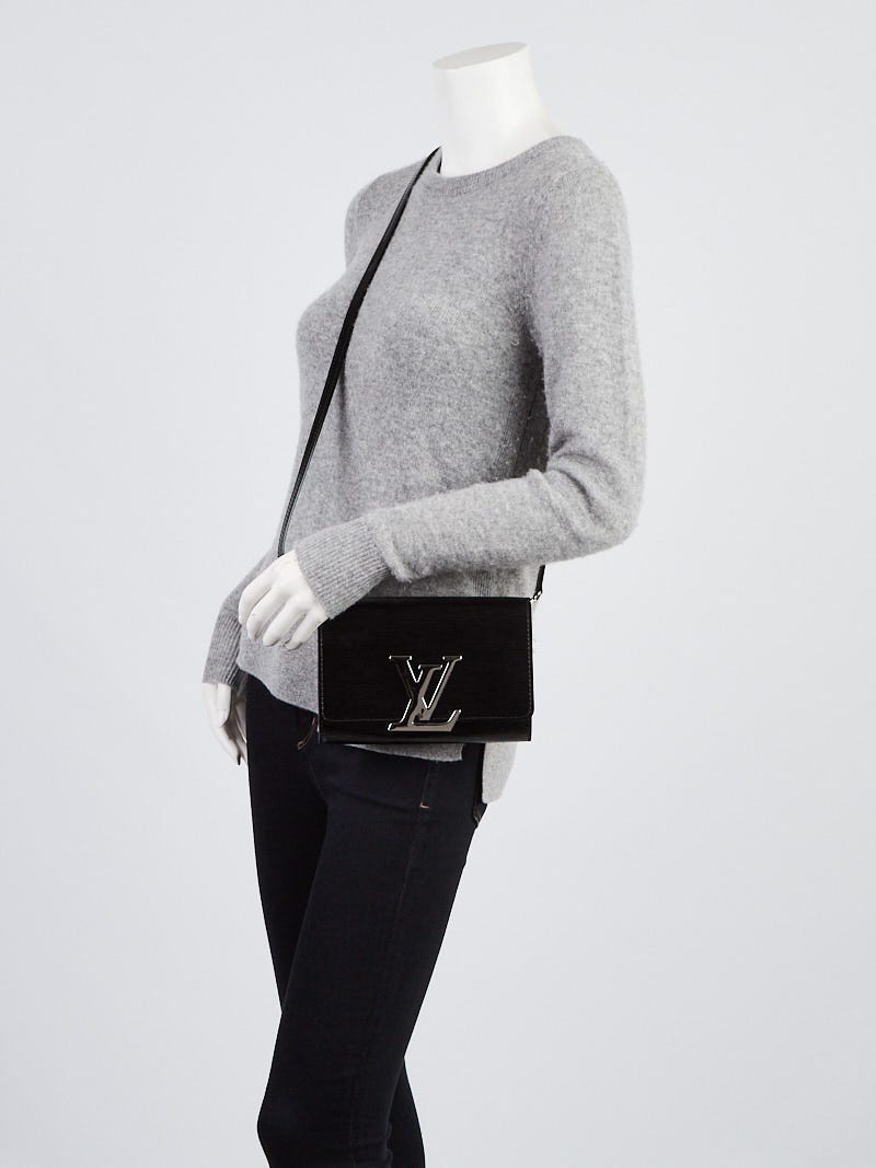 Louis Vuitton Louise Shoulder Bag Electric Epi Leather PM Black 117663166