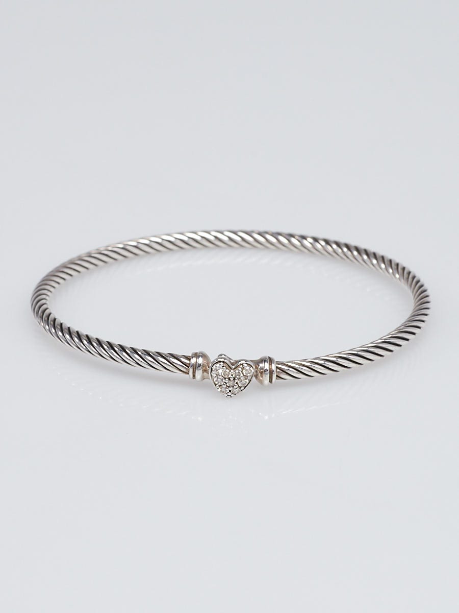 David Yurman Cable Collectibles Heart Bracelet