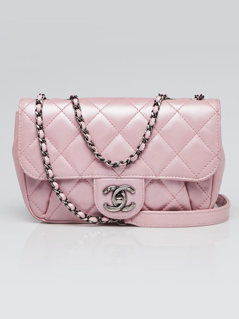 Chanel Coco Heart Charm Vanity Bag Lambskin Pink  Laulay Luxury