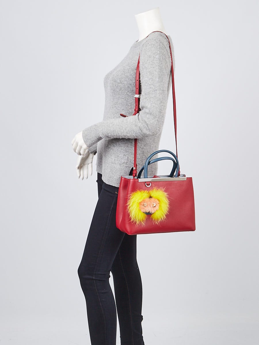 Fendi Red Leather '2Jours' Tote Bag - Fendi