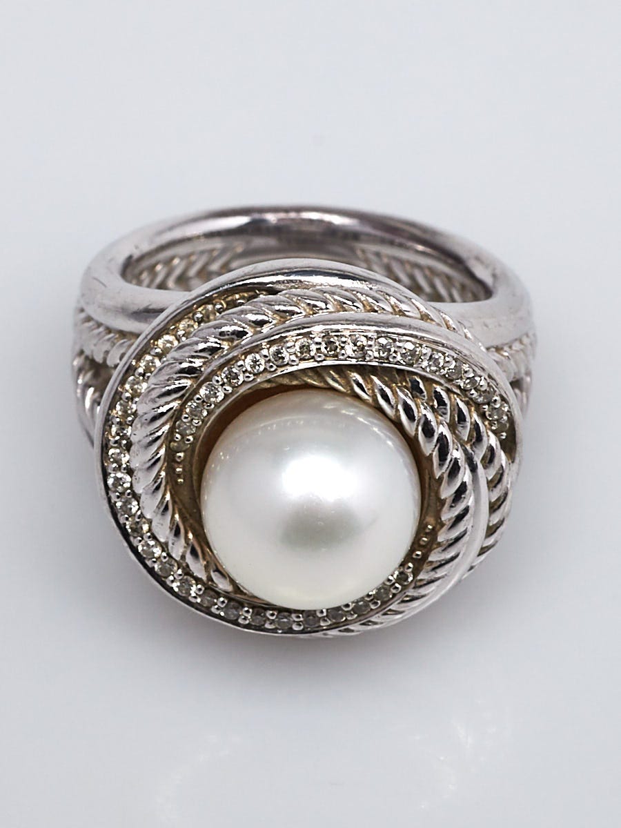 David yurman store pearl crossover ring