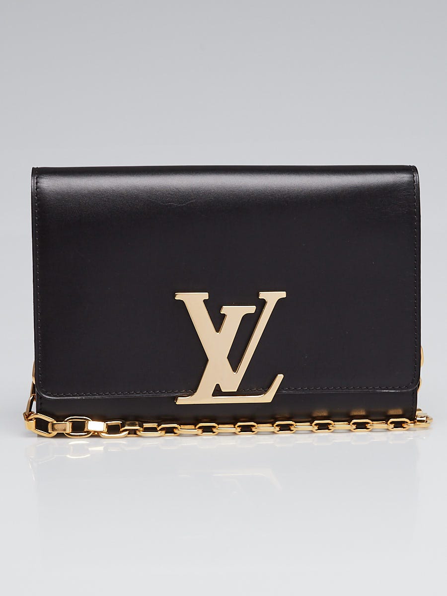 Louis Vuitton Gold Leather Louise Clutch Bag - Yoogi's Closet