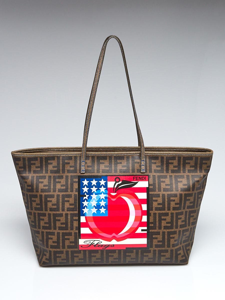 【ZUCCA】ファーベルト Fendi Tobacco Zucca Print and Tortuga Leather Baby Spy Bag