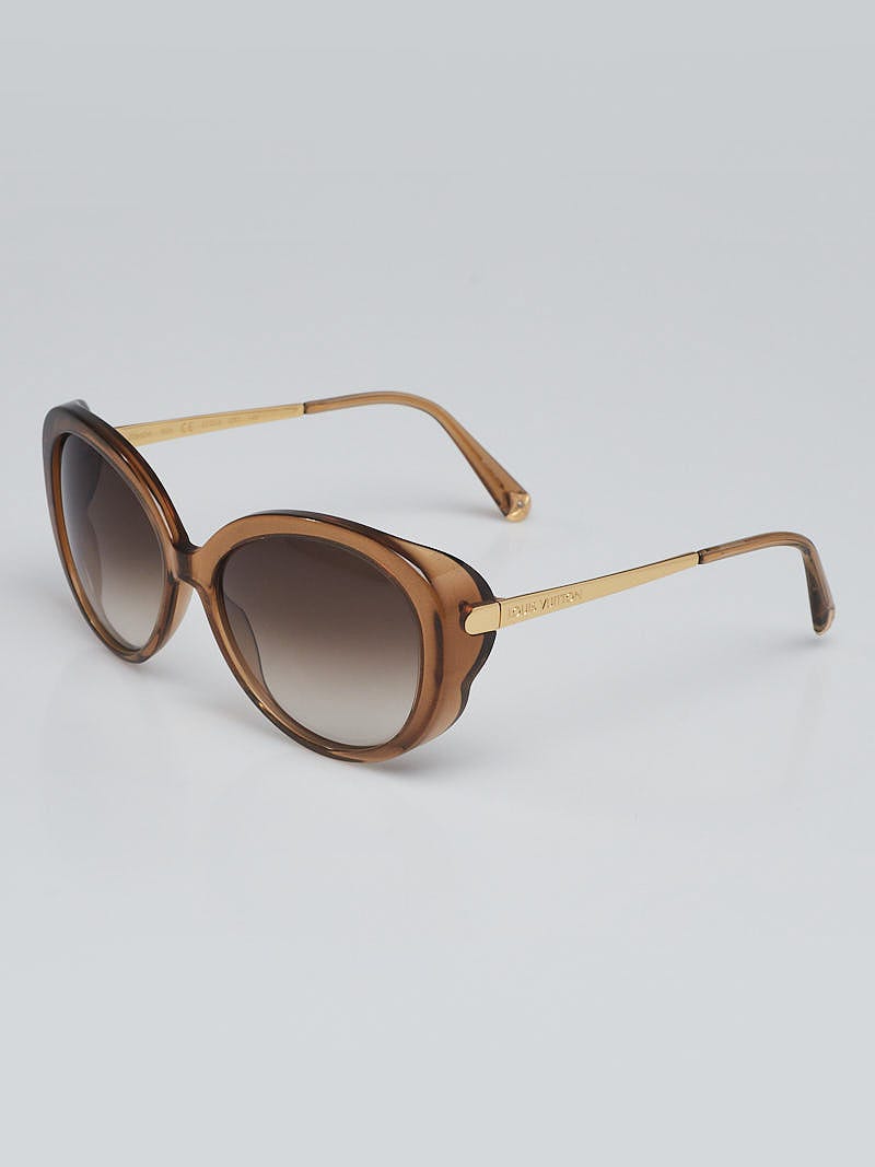 Louis Vuitton Brown Speckling Acetate Frame Monogram Lens Sunglasses -  Yoogi's Closet