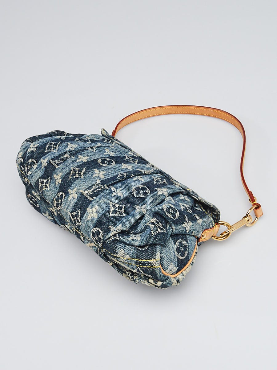 Louis Vuitton Blue Monogram Denim Mini Pleaty Bag - Yoogi's Closet