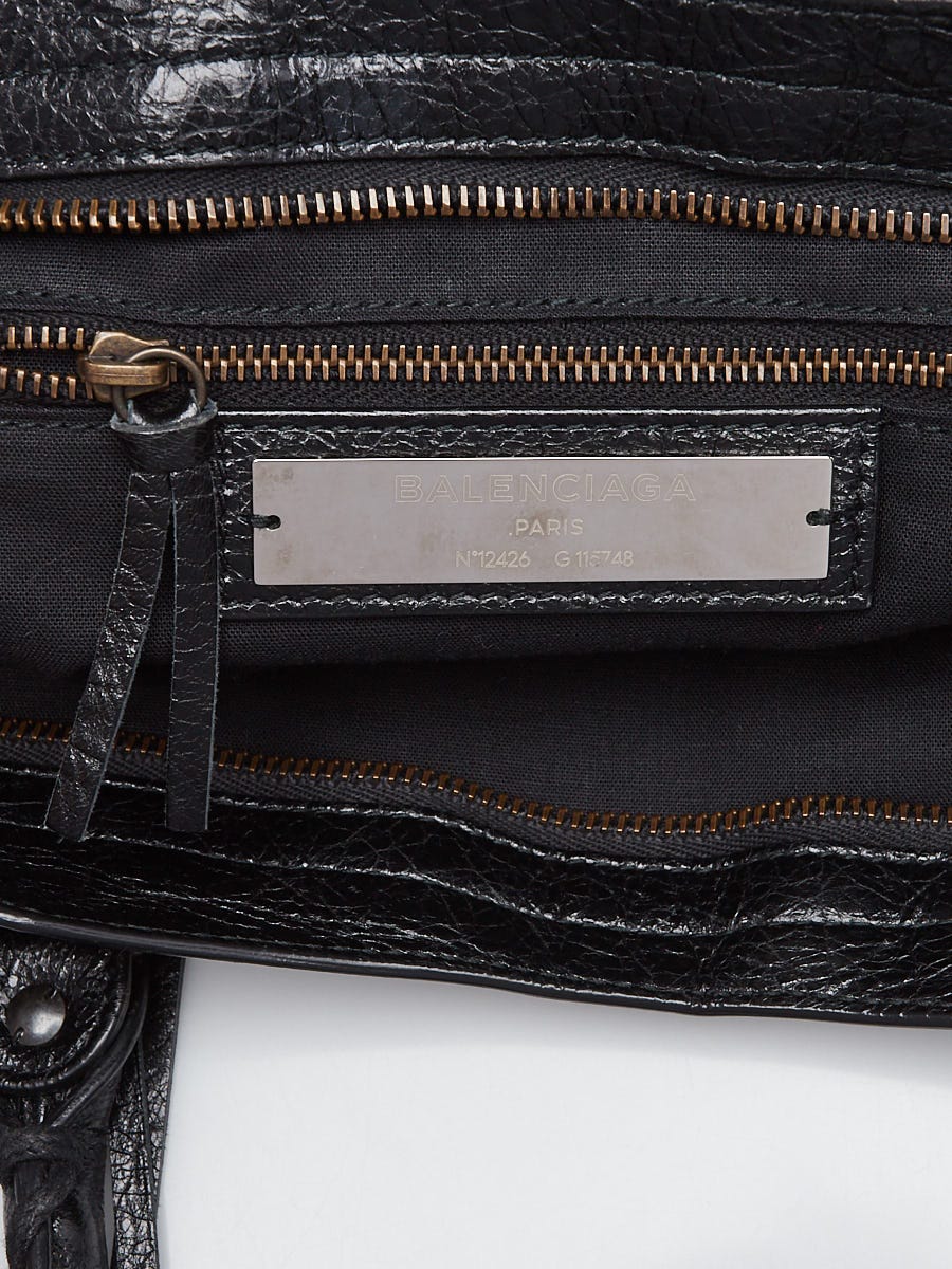 Balenciaga Black Lambskin Leather Motorcycle City Bag Balenciaga Black Lambskin Leather Motorcycle City Bag