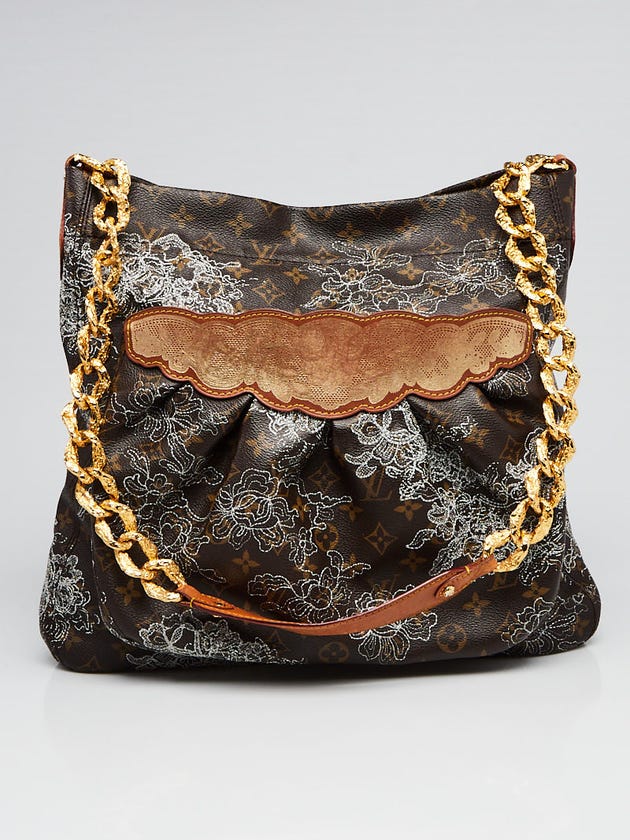 Louis Vuitton Limited Edition Silver Dentelle Fersen Bag