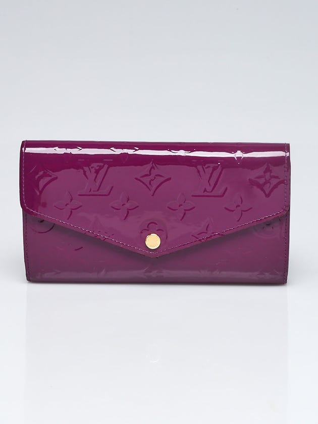 Louis Vuitton Purple Monogram Vernis Sarah NM3 Wallet