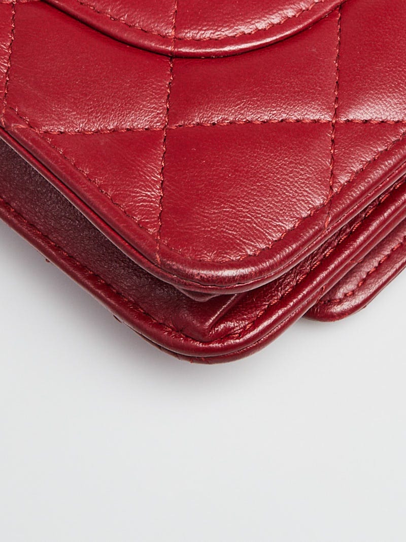 Chanel Timeless WOC Lamb Red