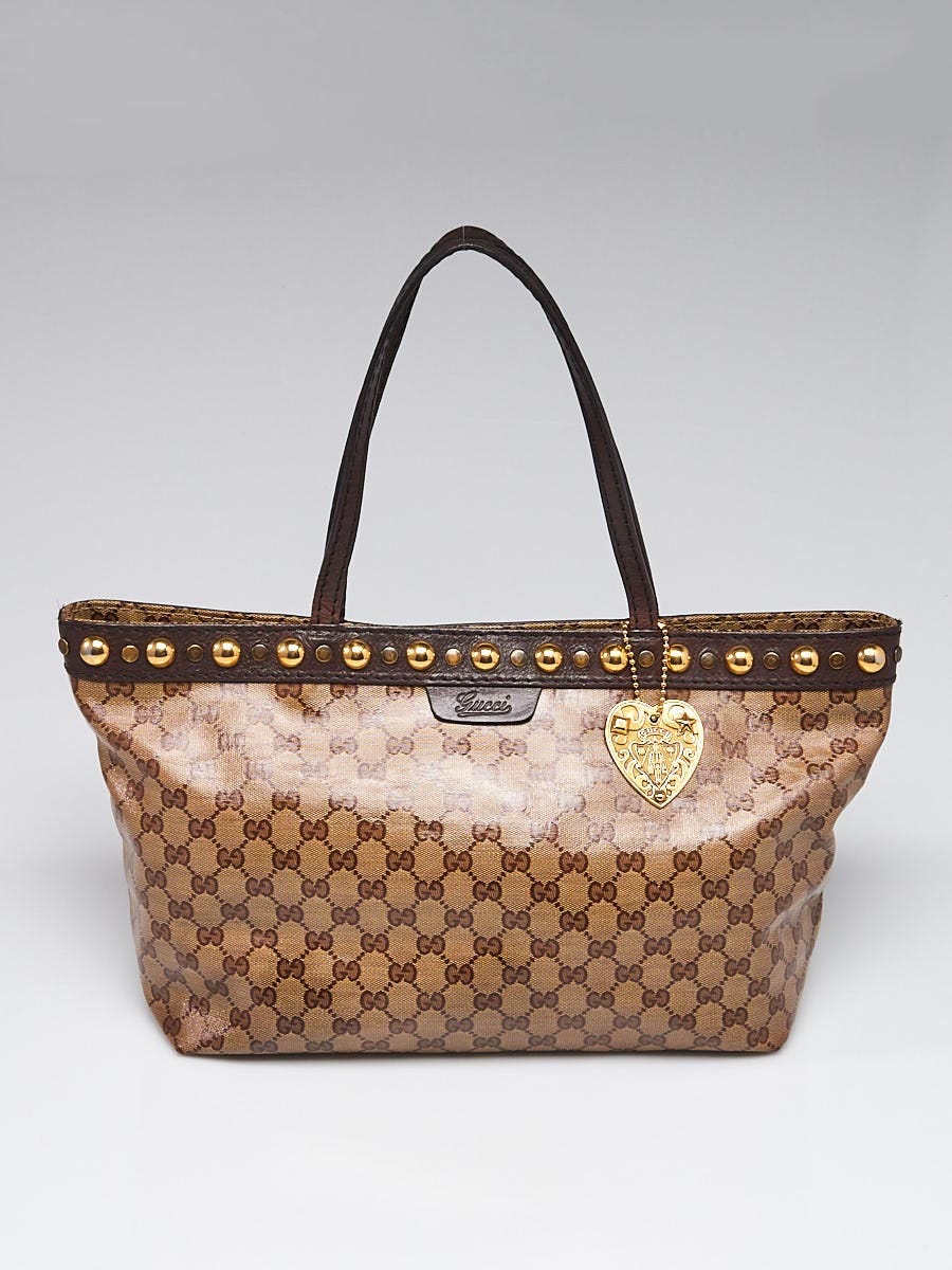 Gucci Beige/Ebony GG Canvas Carryall Duffle Bag - Yoogi's Closet