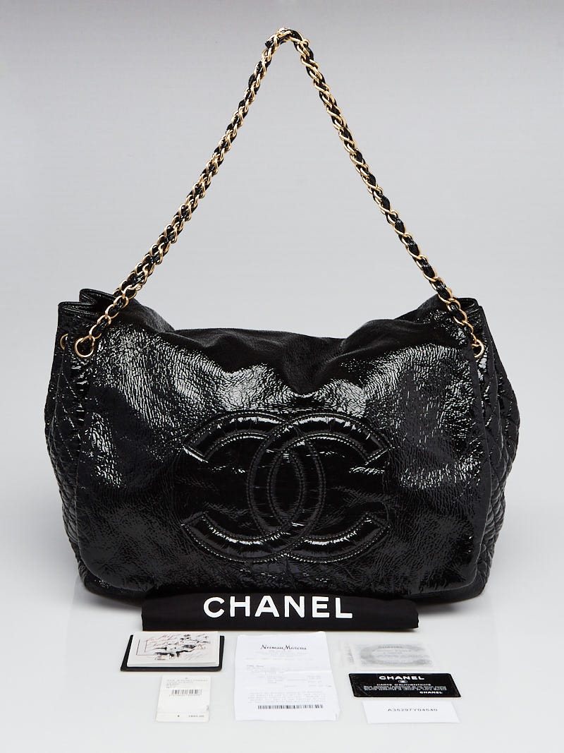 Chanel // 2014 Black Patent Golden Class Accordion Flap Bag – VSP  Consignment