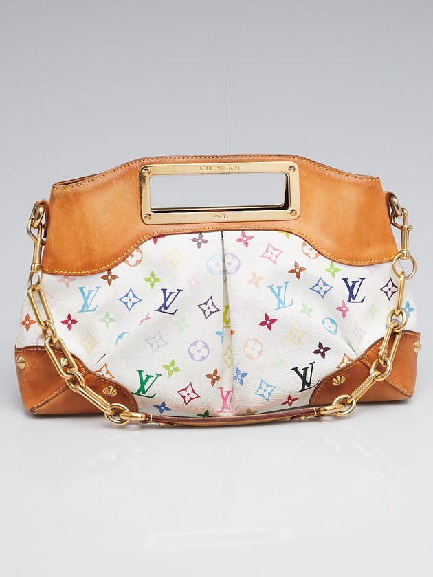 Louis Vuitton White Monogram Multicolor Judy MM Bag