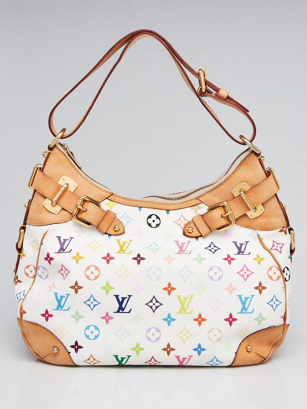 Louis Vuitton White Monogram Multicolore Greta Bag