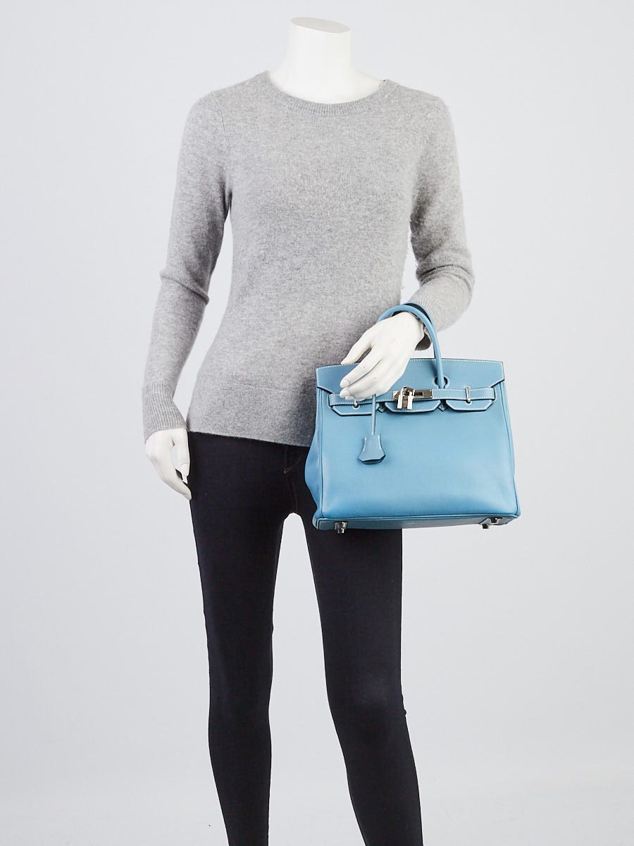 👖 Hermès 25cm Birkin Bleu Jean Togo Leather Palladium Hardware