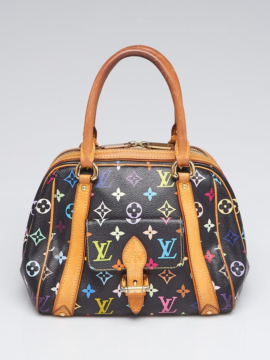Louis Vuitton Black Monogram Multicolore Canvas Priscilla Bag