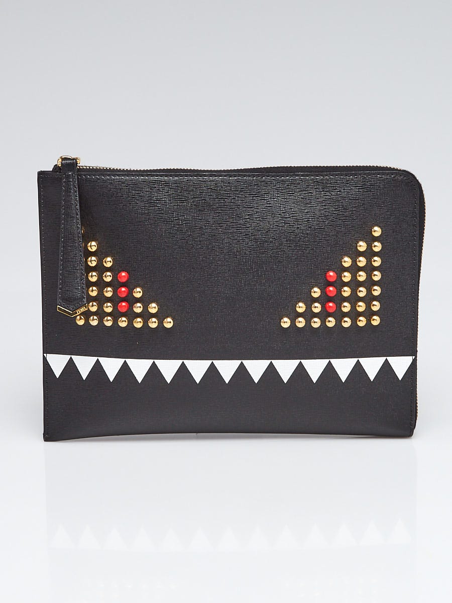 Fendi monster cheap clutch bag