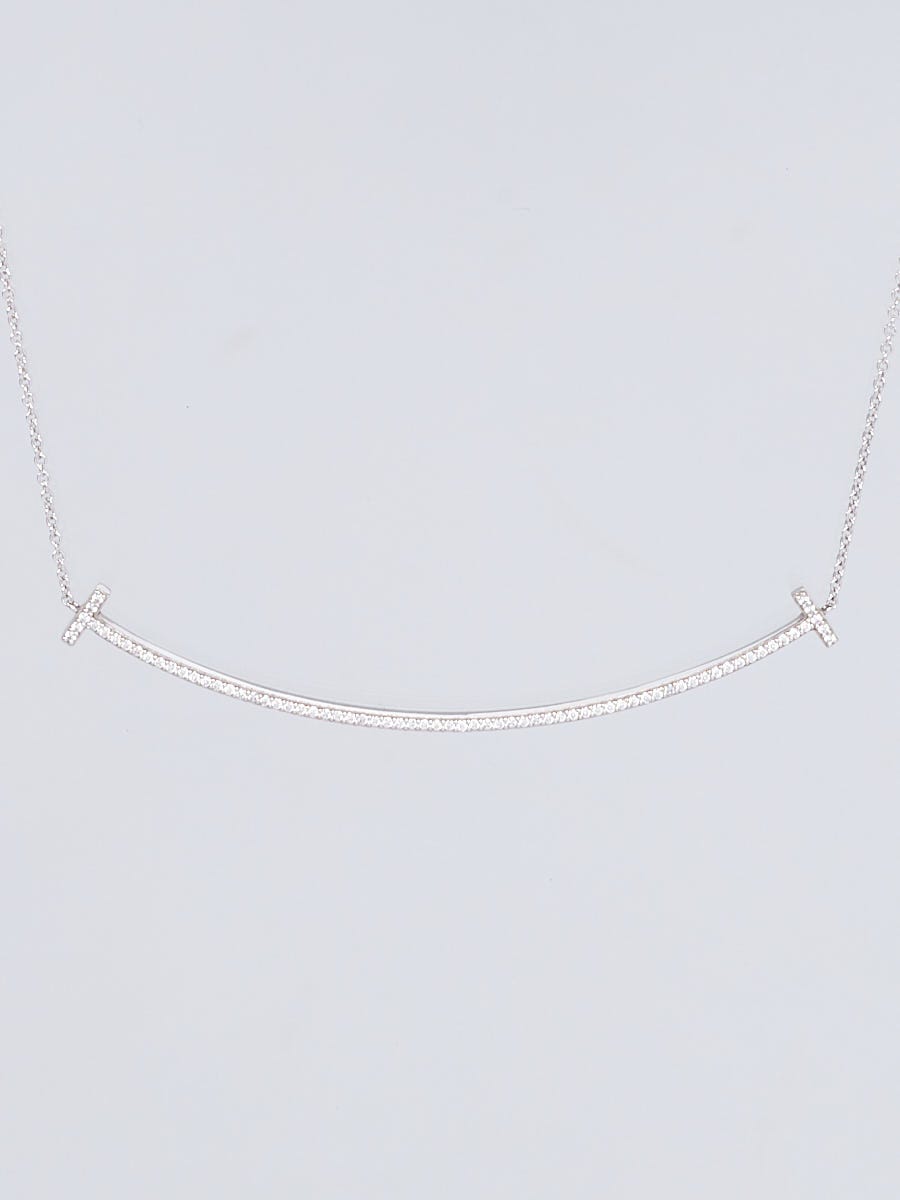 Diamond Tiffany T Smile Necklace 