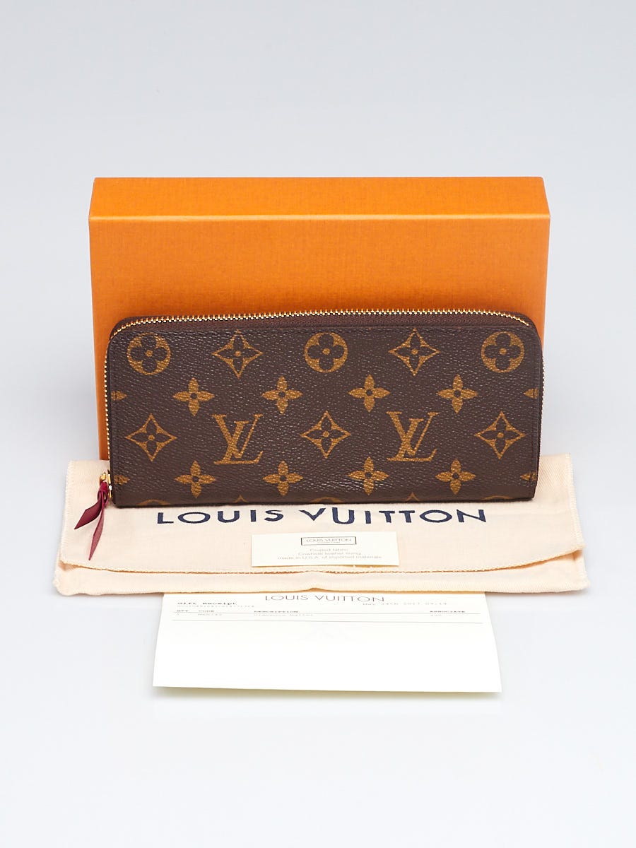 Louis Vuitton Clemence Wallet Monogram Blooming Flowers Coquelicot Lining  in Coated Canvas/Leather with Gold-tone - US