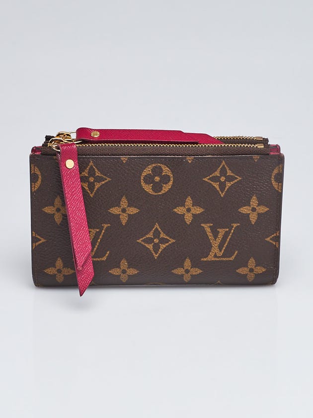 Louis Vuitton Monogram Canvas Fuchsia Adele Compact Wallet