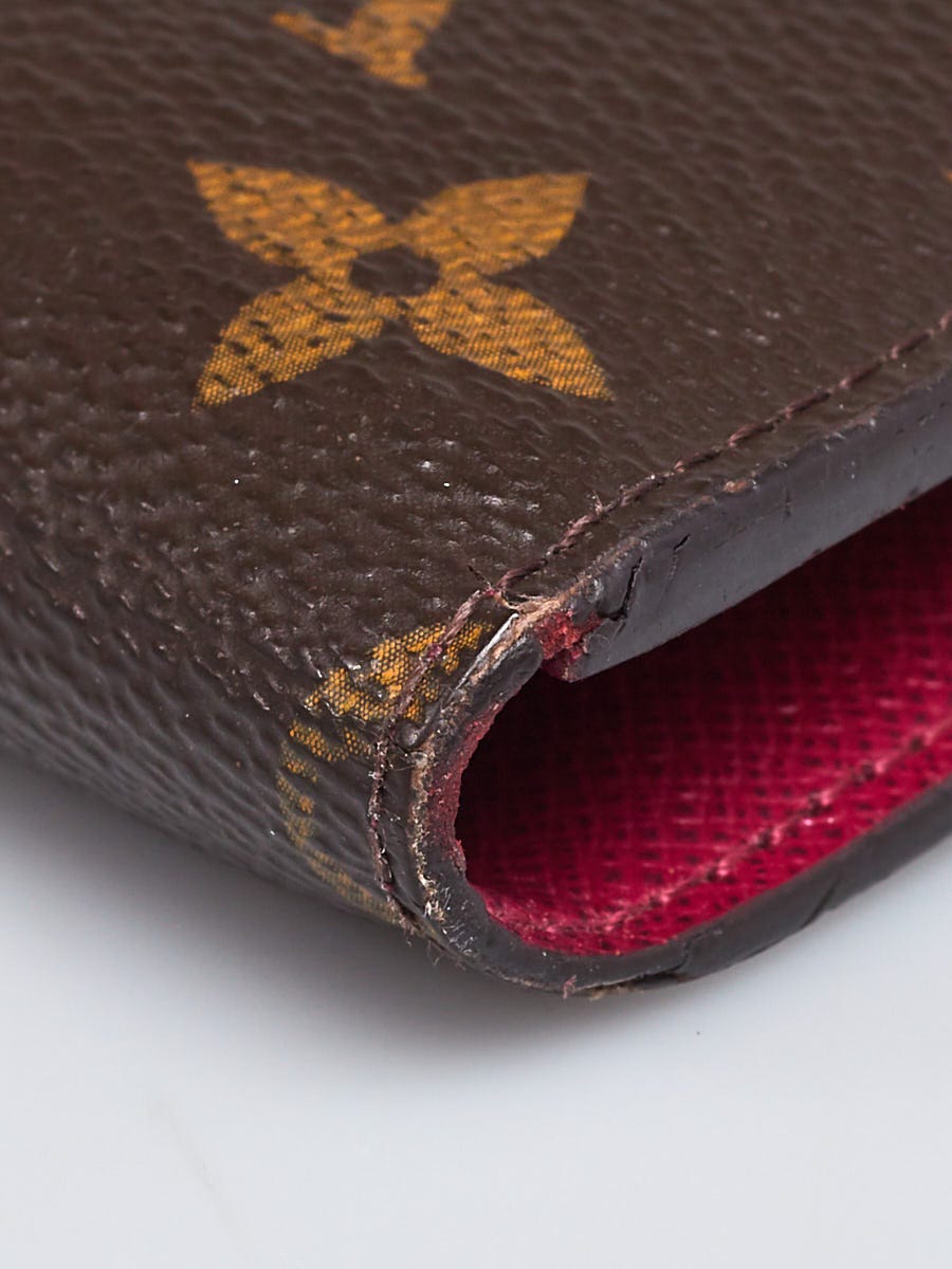 Louis Vuitton Monogram Canvas Fuchsia Adele Compact Wallet - Yoogi's Closet