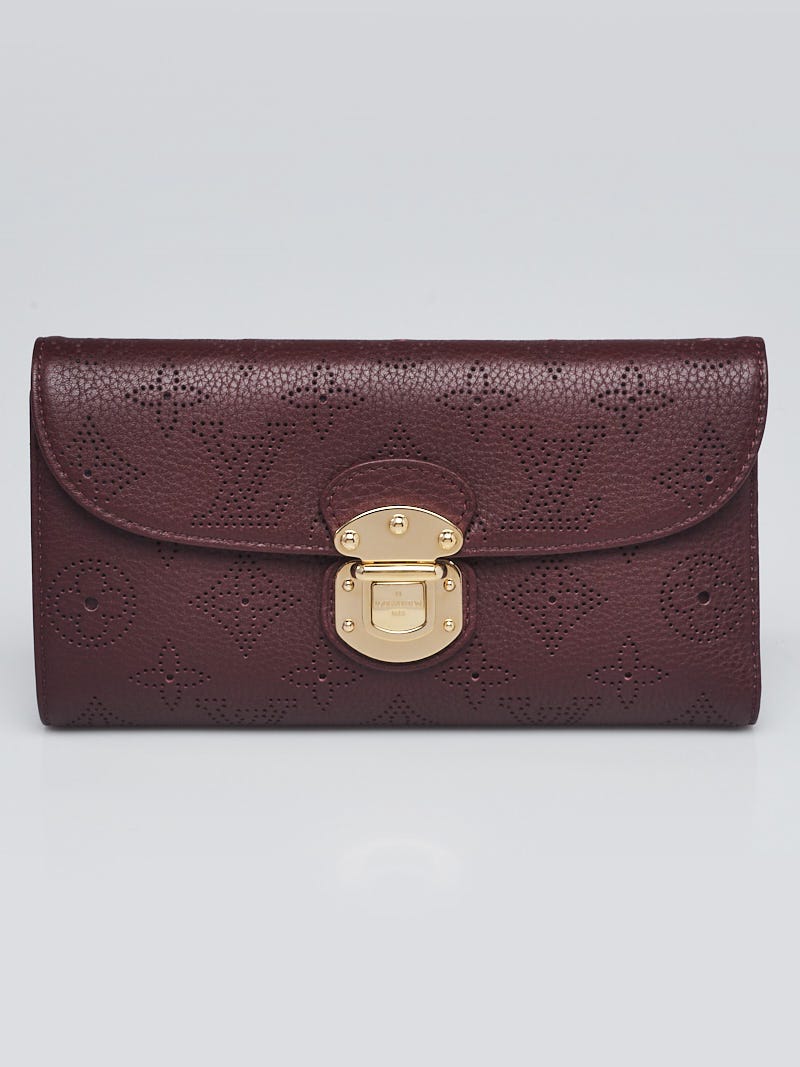 Louis Vuitton Bordeaux Monogram Mahina Leather L Bag - Yoogi's Closet