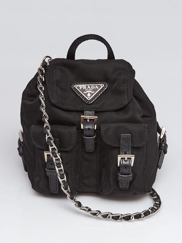 black prada mini backpack Nylon Backpack, Women, Saffiano leather details Prada Small Backpack Prada Re-Nylon
