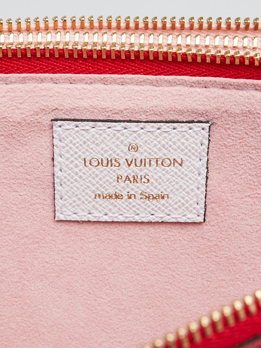 Louis Vuitton Rouge Monogram Geant Canvas Double Zip Pochette Bag - Yoogi's  Closet