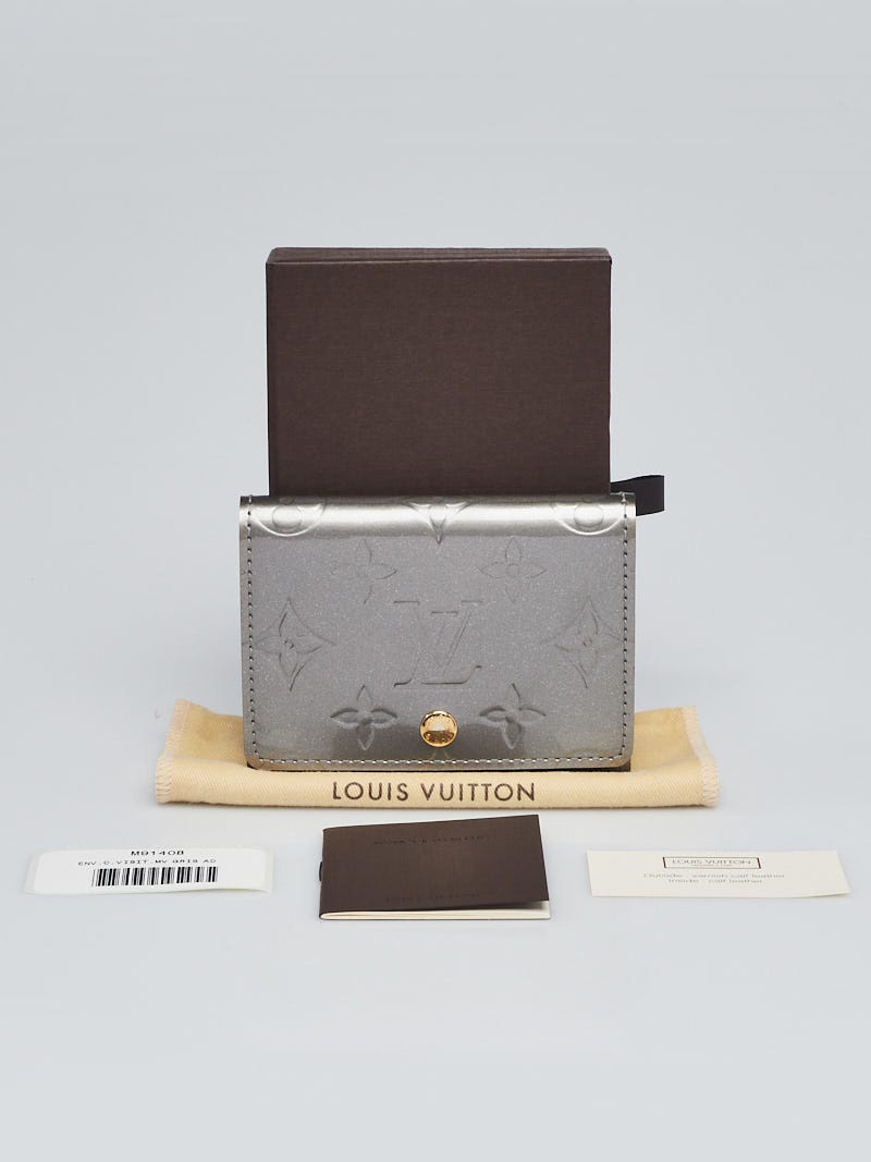 Louis Vuitton Gris Vernis Business Card Holder - Yoogi's Closet