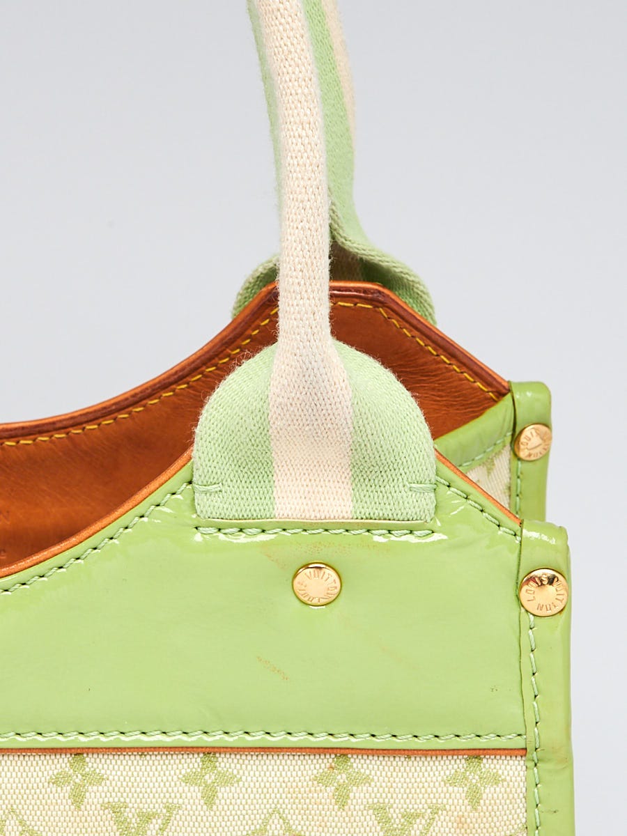 Louis Vuitton - Authenticated Speedy Handbag - Linen Green for Women, Good Condition