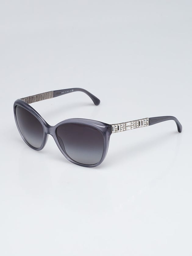 Chanel Grey Acetate and Crystals Sunglasses-5309B