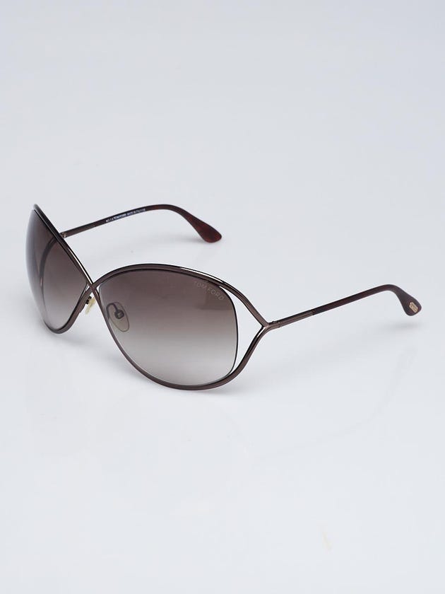 Tom Ford Bronze Metal Frame Gradient Tint Miranda Sunglasses- TF130