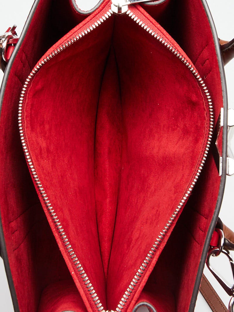 Louis Vuitton Monogram Cuir Plume Very Zipped Tote Rubis Red