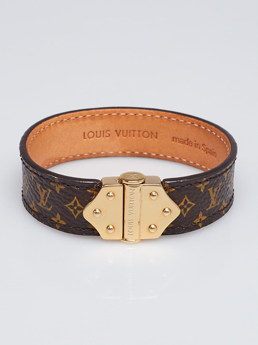 Louis Vuitton Brown Monogram Canvas Spirit Nano Bracelet 17 Louis