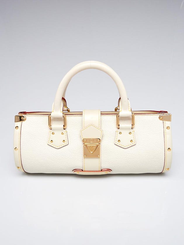 Louis Vuitton White Suhali Leather L'Epanoui PM Bag