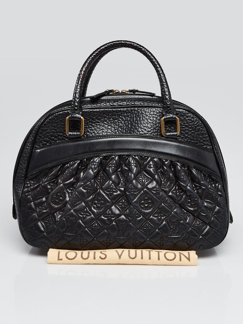 Louis Vuitton ビジュー付き黒ミュール 美品 SALE‼️ Louis Vuitton Limited Edition Black Monogram Leather Mizi Vienna