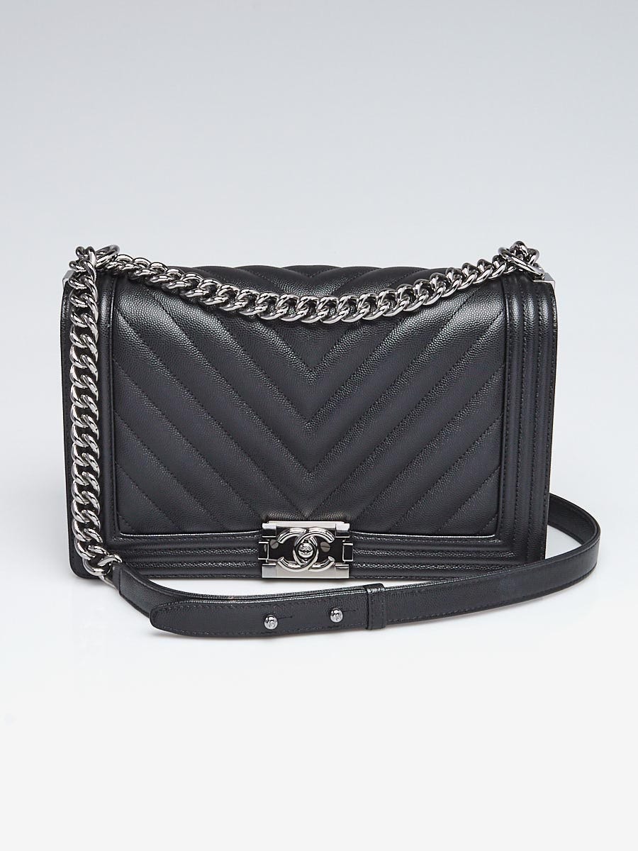 Authentic Chanel boy bag new medium black
