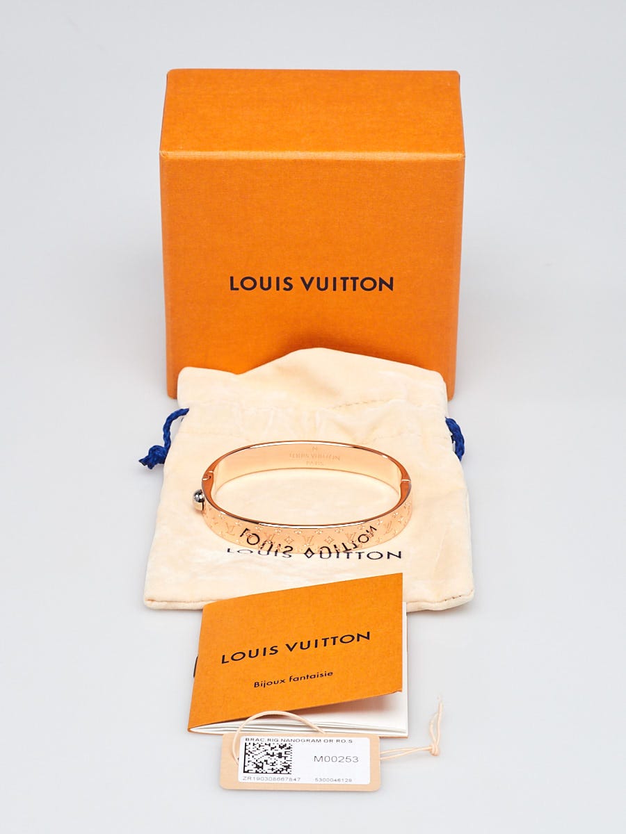 Louis Vuitton Nanogram Cuff Rose Gold M00253