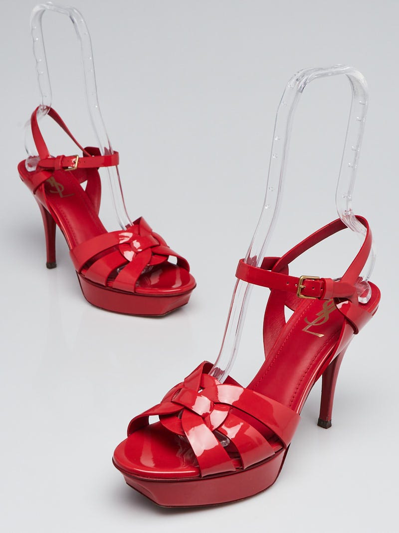 Ysl tribute sale red patent