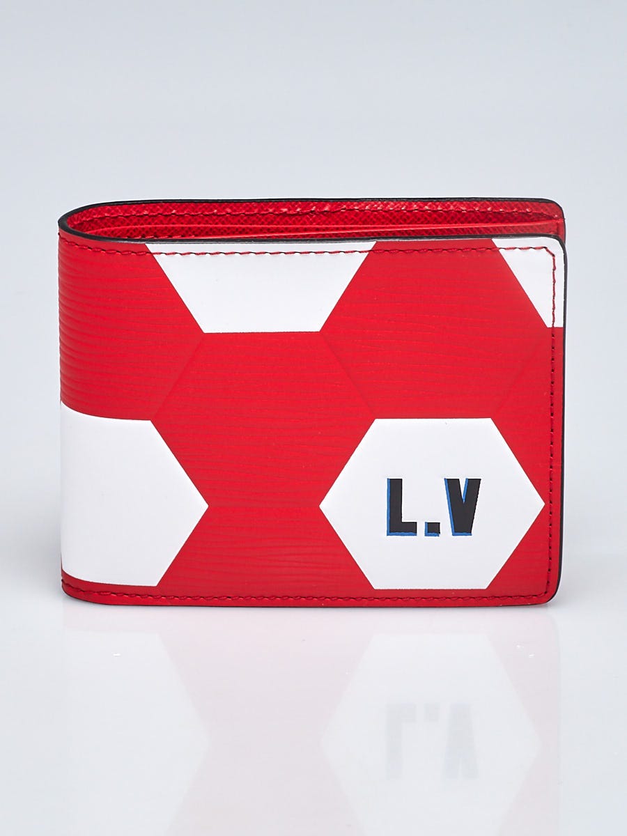 Louis Vuitton Limited Edition Red Epi Leather Fifa World Cup Slender Wallet  - Yoogi's Closet