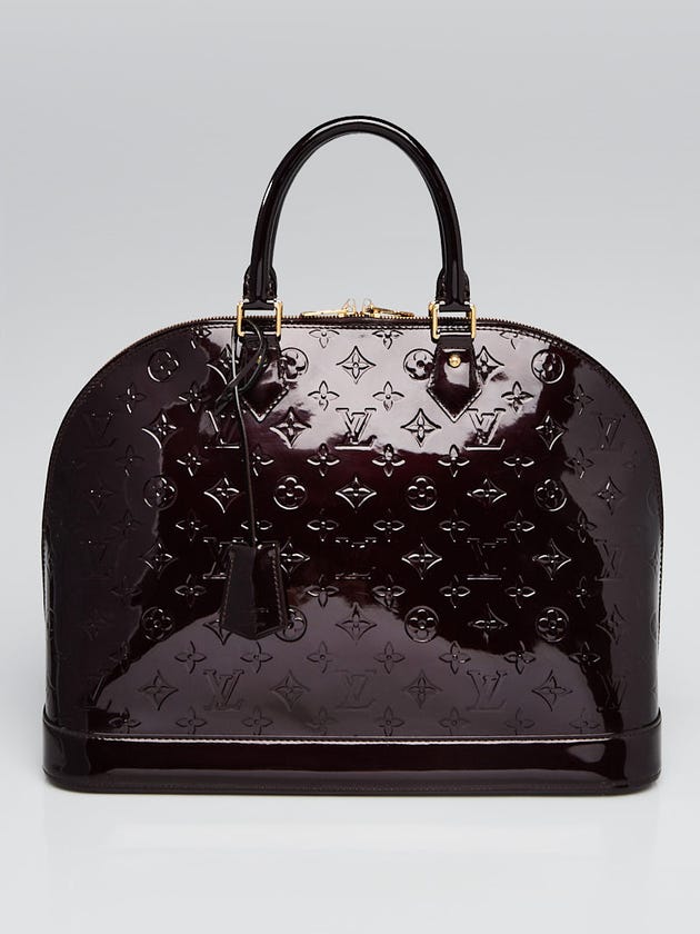 Louis Vuitton Amarante Monogram Vernis Alma GM Bag