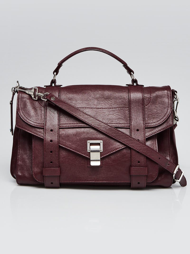 Proenza Schouler Oxblood Leather Medium PS1 Satchel Bag Yoogi s