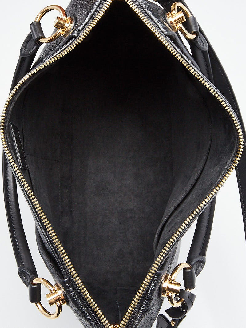 Louis Vuitton Black Monogram Empreinte Leather V MM Tote Bag - Yoogi's  Closet