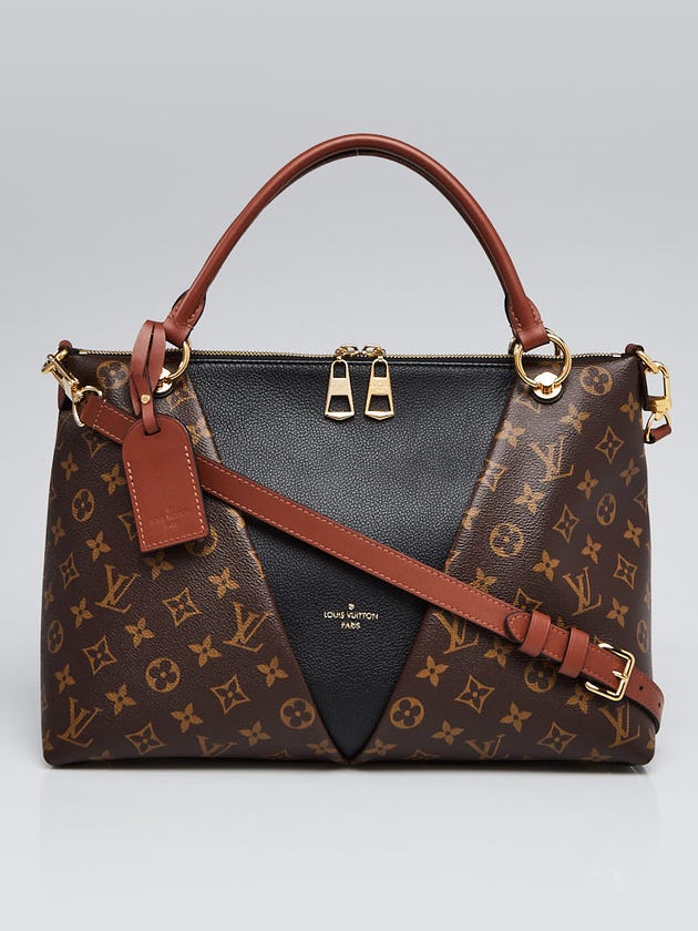 Louis Vuitton Black Monogram Canvas V MM Tote Bag