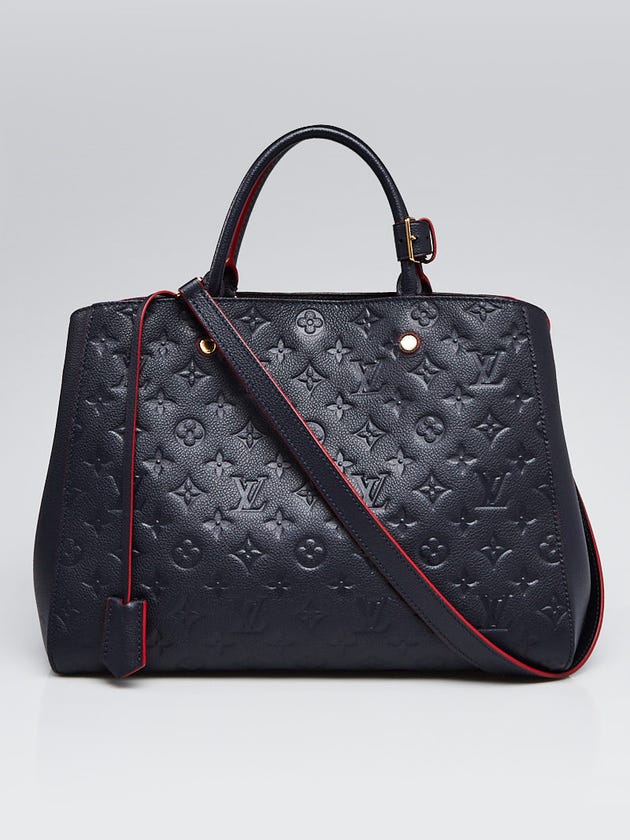 Louis Vuitton Marine Monogram Empreinte Montaigne GM Bag