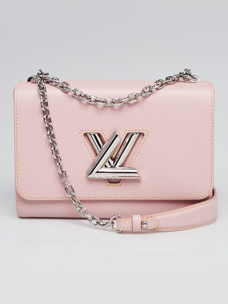 Louis Vuitton Rose Ballerine Epi Leather Twist Chain Wallet