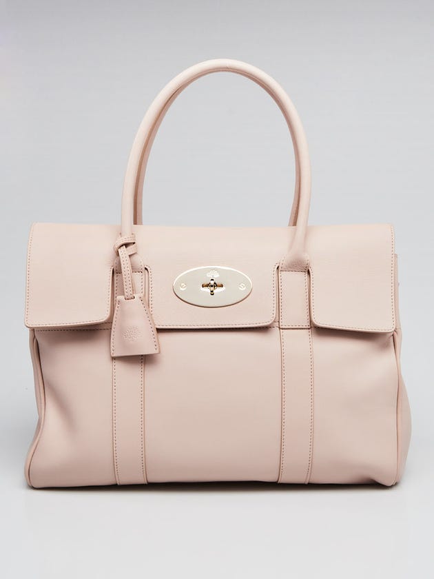 Mulberry Oatmeal Grained Leather Bayswater Bag