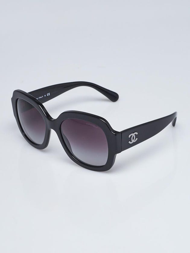 Chanel Black Acetate Oversized Sunglasses 5373