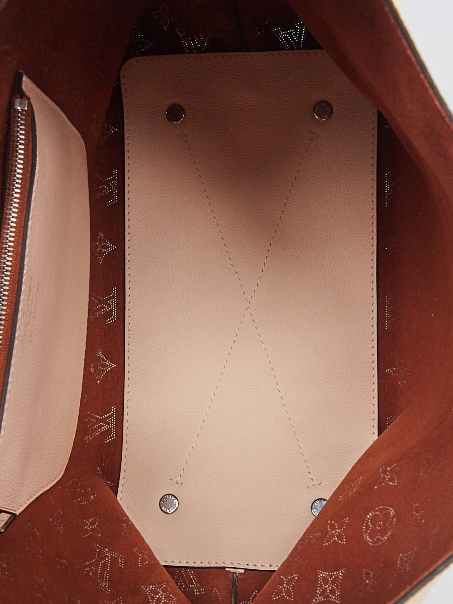Louis Vuitton Cr?me Monogram Mahina Leather Carmel Bag - Yoogi's Closet