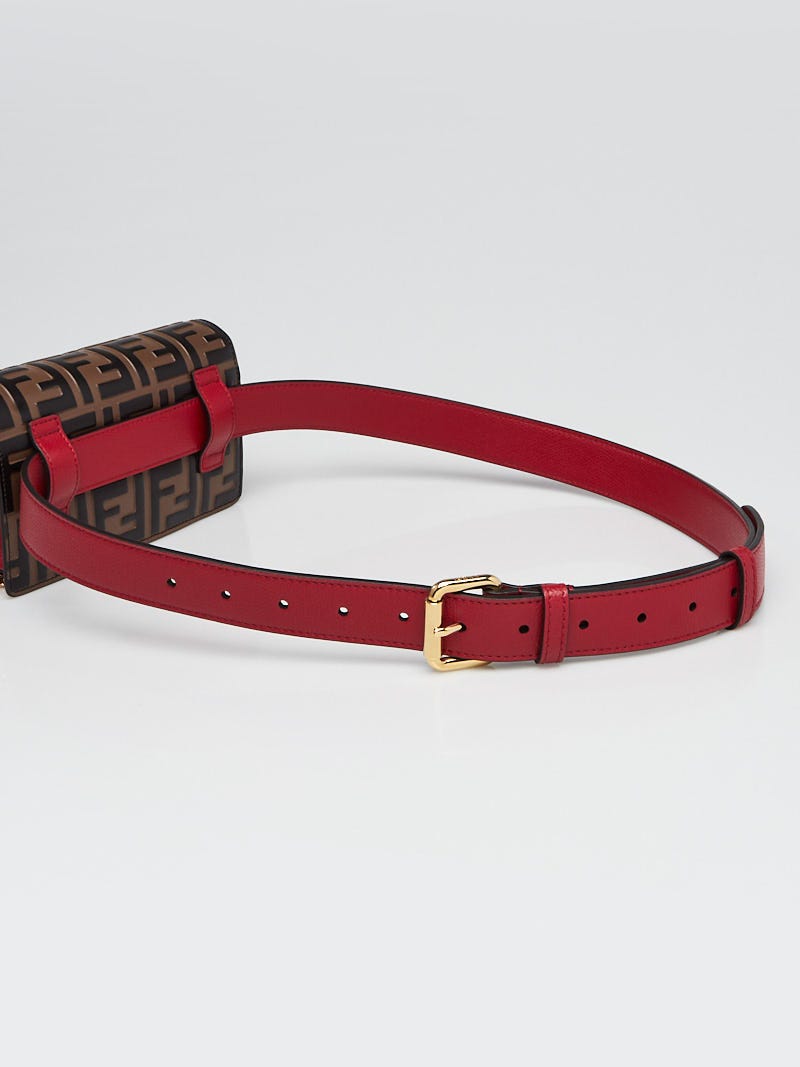 All red fendi outlet belt