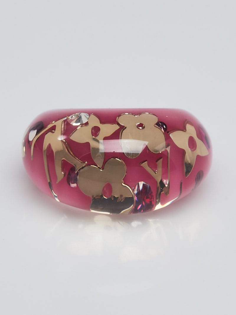 vuitton inclusion ring pink